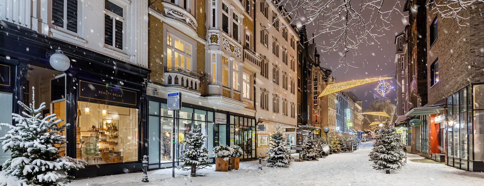 Dänische Strasse Winter Weihnachten
